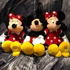 Mickey (1) and Minnie (2) Plush Toys